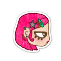 Pink Girl Sticker