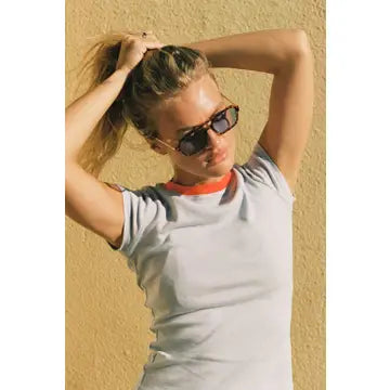 Bebe Ringer Tee - Baby Blue