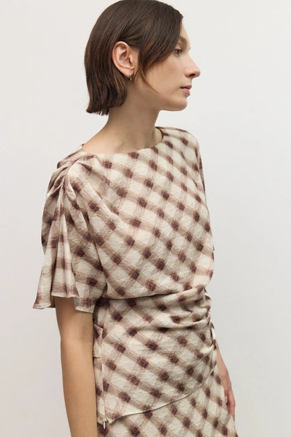 The Aliza Top - Burgundy