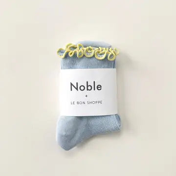 Petite Ruffled Modal Socks