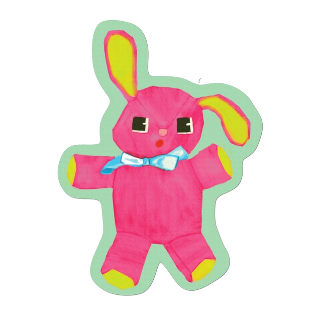 Pink Bunny Sticker
