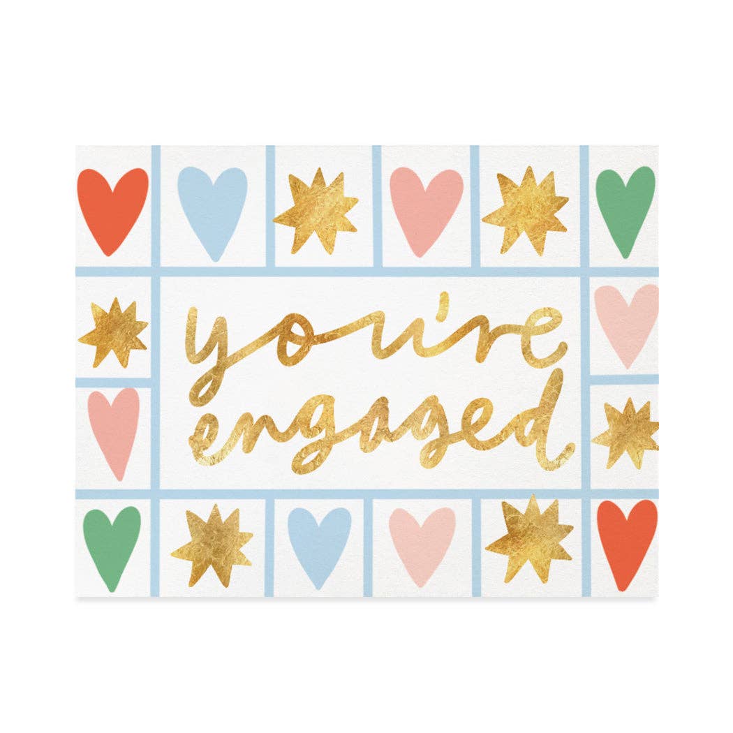 Engaged Sparkles Card