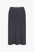 Bias Midi Slip Skirt - Domino Dot