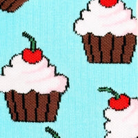 Cherry & Cupcake Mismatched Athletic Socks