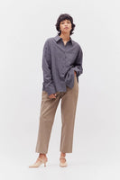 Overfit Check Shirt - Deep Lake