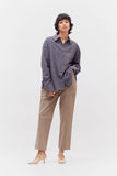 Overfit Check Shirt - Deep Lake