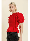 Detachable Sleeveless Peplum Top