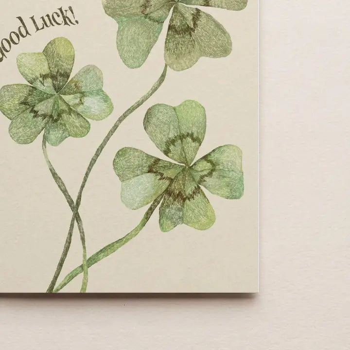 Four Leaf Clover Card