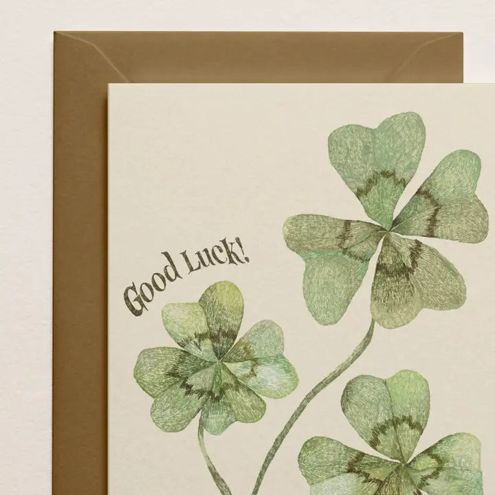 Four Leaf Clover Card