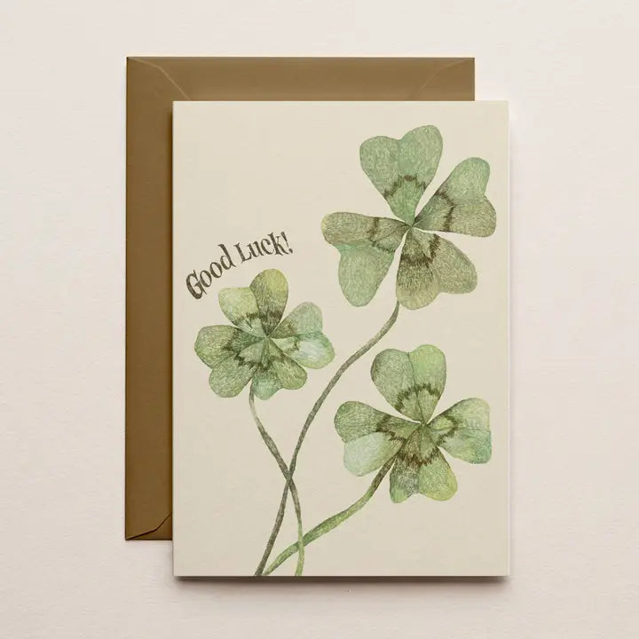 Four Leaf Clover Card