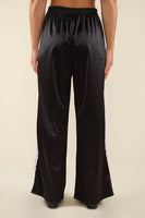 Nena Satin Lace Trim Track Pants