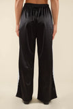 Nena Satin Lace Trim Track Pants