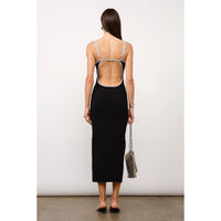 Amaris Black Knit Maxi Dress