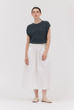 Summer Cotton Crop Sweater Top - Deep Lake