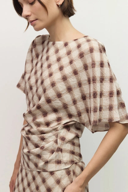 The Aliza Top - Burgundy