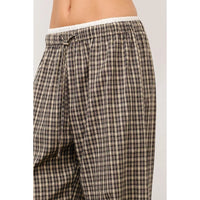 Dalia Double Waistband Plaid Lounge Pants