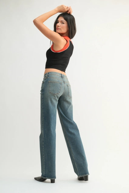 Vintage Straight Longer Length Jeans - Medium