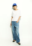 Finiaa French Riviera Tee - White/Coral Blush/Night Sky