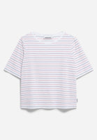Finiaa French Riviera Tee - White/Coral Blush/Night Sky