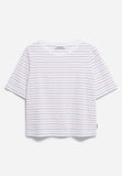 Finiaa French Riviera Tee - White/Coral Blush/Night Sky