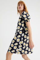 Daisy Print Lenzing Ecovero Mini Dress