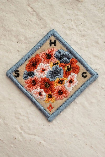 Flower Ball Felt Sticker Patch