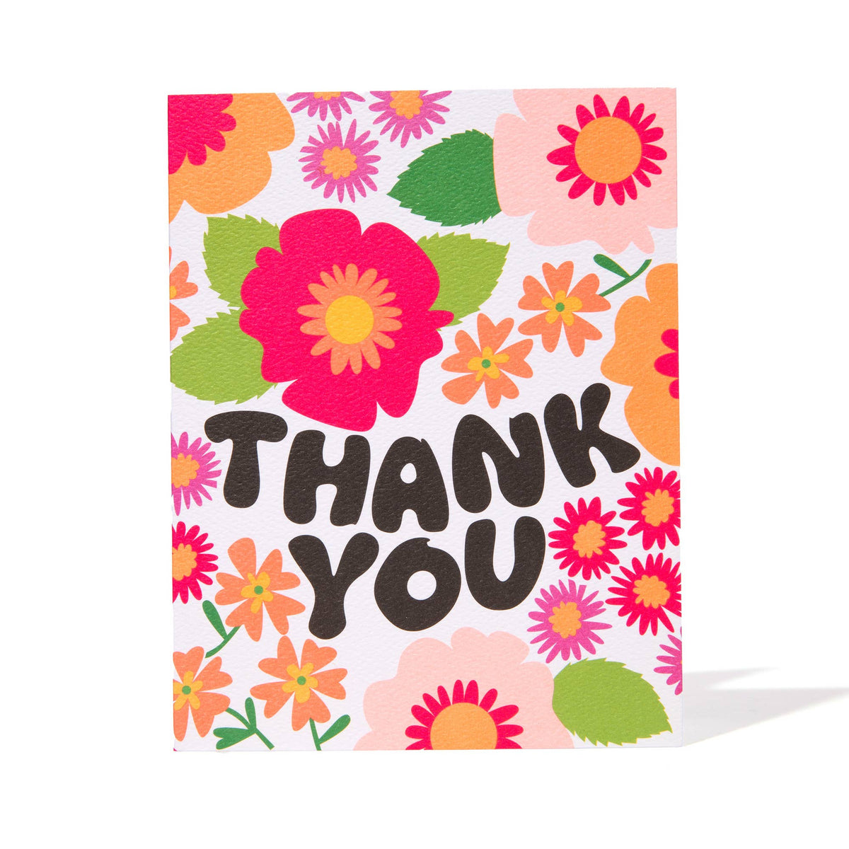 Groovy Floral Thank You Card