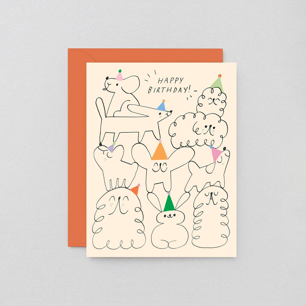 Happy Birthday Animal Stack Greeting Card