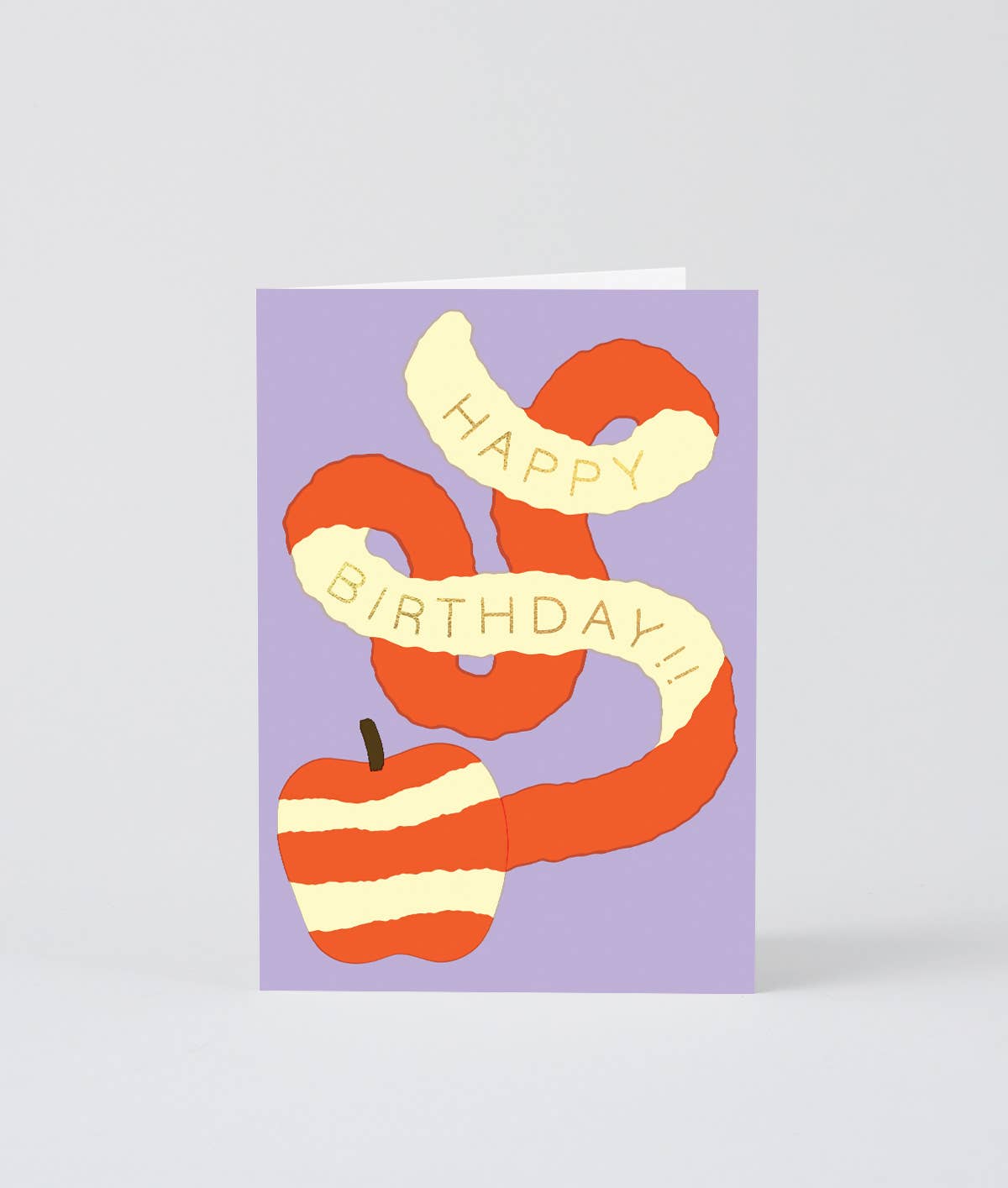 Happy Birthday Apple Greeting Card