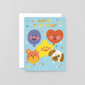 Happy Birthday Balloon Gang Greeting Card