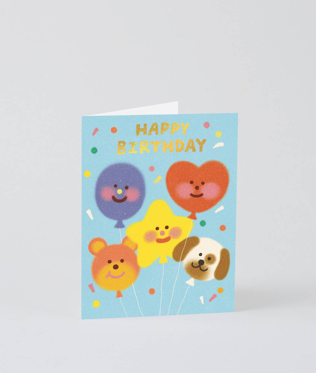 Happy Birthday Balloon Gang Greeting Card