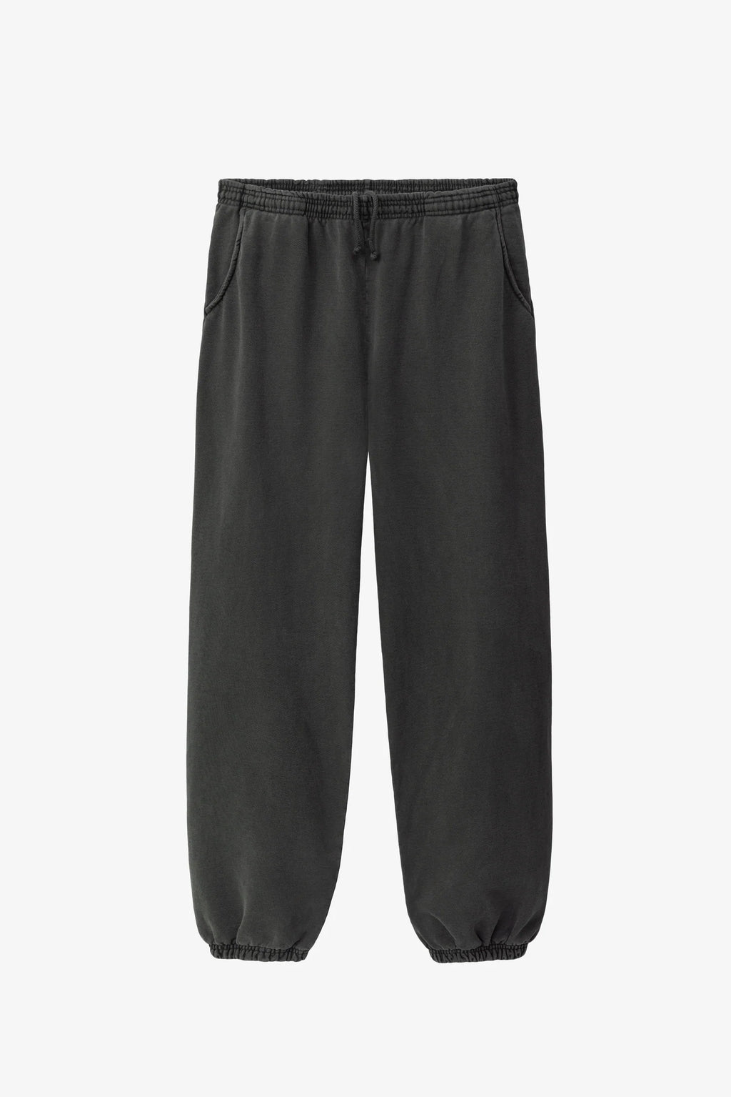 Heavy Fleece Garment Dyed Sweatpants - Vintage Black