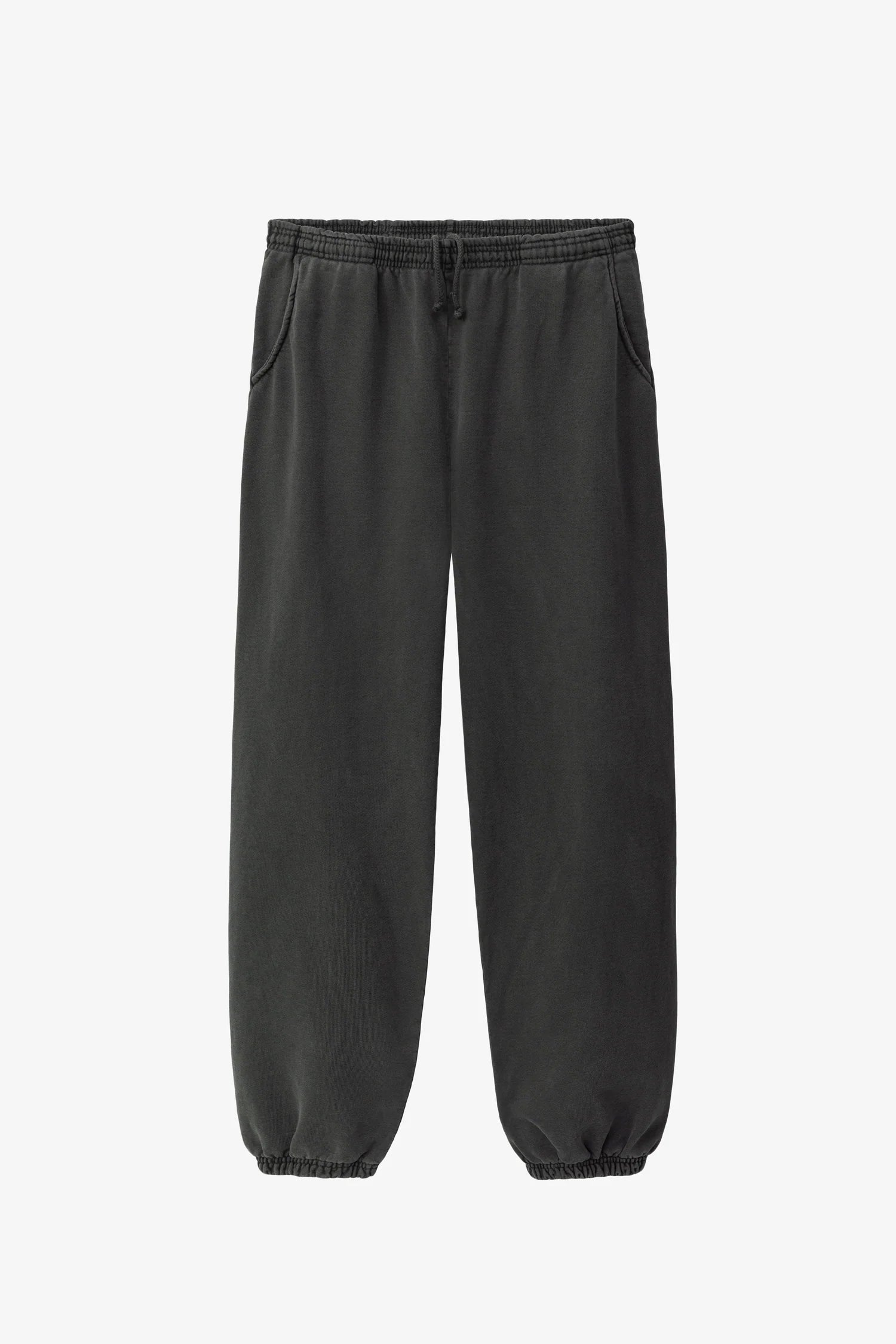 Heavy Fleece Garment Dyed Sweatpants - Vintage Black