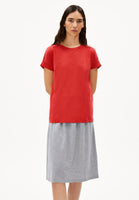 Idaara Organic Cotton T Shirt - Coral Blush