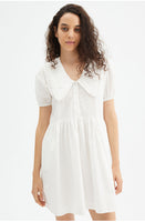 Extended Collar Mini Dress