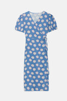 Passion Fruit Print Wrap Dress