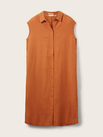 Sleeveless Shirt Dress