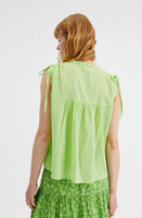 Sleeveless Top With Shoulder Ties