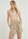 Fish Print Triangle Bikini Top