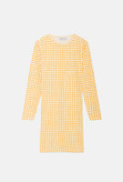 Gingham Fitted Dress