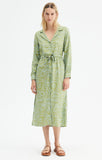 Wave Print Shirt Dress