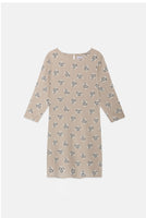 Cat Print Mini Dress