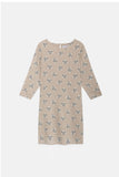 Cat Print Mini Dress