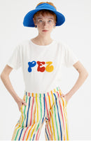 Textured Print T Shirt