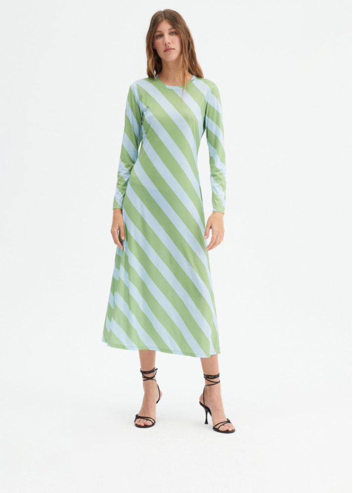 Bold Stripe Midi Dress