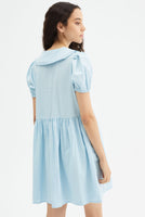 Extended Collar Mini Dress