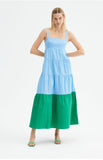 Two Tone Midi Dress