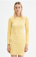 Gingham Fitted Dress
