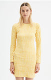 Gingham Fitted Dress