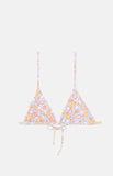 Fish Print Triangle Bikini Top